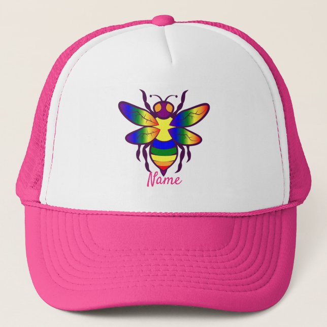 Gorra De Camionero Rainbow Bee Thunder_Cove (Anverso)