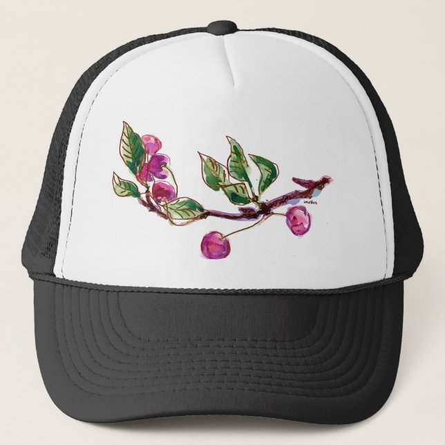 Gorra De Camionero Rama de cerezas (Anverso)