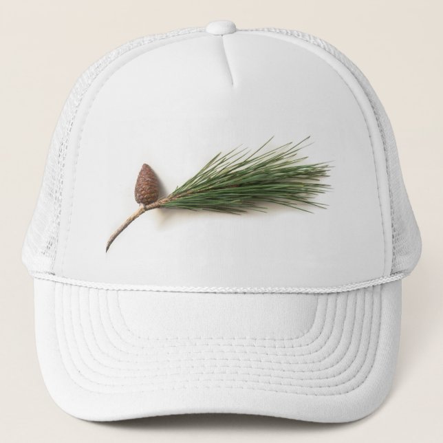 Gorra De Camionero Rama de pino con pinecona (Anverso)
