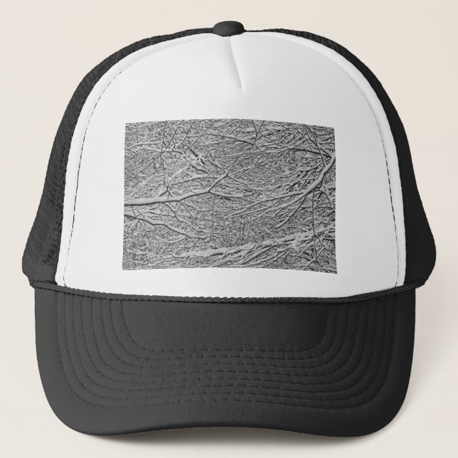 Gorra De Camionero Ramas de nieve (Anverso)