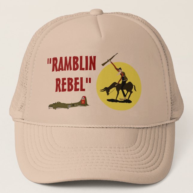 GORRA DE CAMIONERO "RAMBLIN, REBELDE" (Anverso)