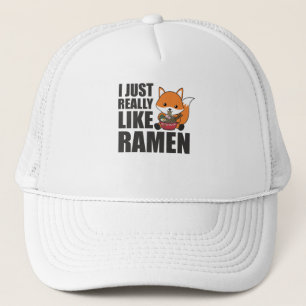 Gorra De Camionero Ramen Japonés Noodle Cute Fox come Ramen