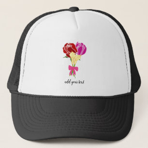 Gorra De Camionero ramo de flores personalizar