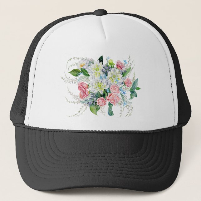 Gorra De Camionero Ramo Floral (Anverso)