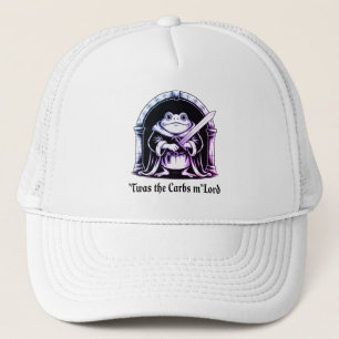 Gorra De Camionero Rana Adorable con Diseño de Chiste de Carbohidrato