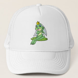 Gorra De Camionero Rana como novia en boda con corona