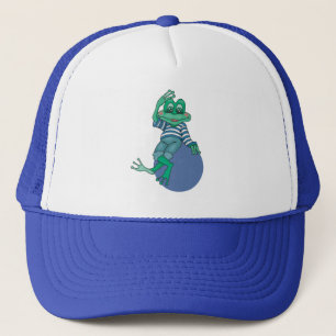 Gorra De Camionero Rana con vaqueros, cumpleaños, lunares, nombre per