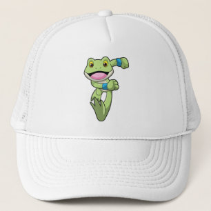Gorra De Camionero Rana corriendo con Sweatband