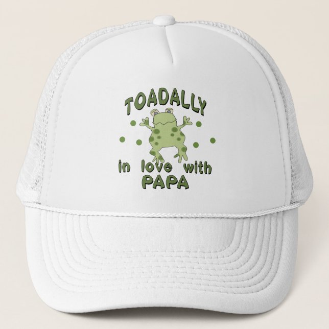 Gorra De Camionero Rana de la papá del amor de TOADALLY (Anverso)