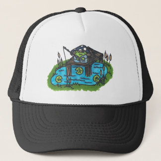 Gorra De Camionero Rana de pesca dulce y divertida