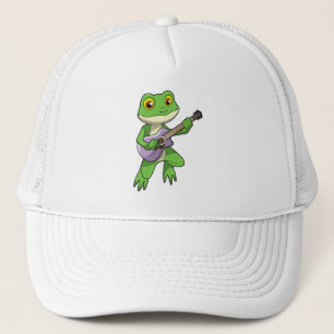 Gorra De Camionero Rana en la música con guitarra