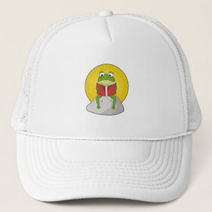 Gorra De Camionero Rana en piedra con libro