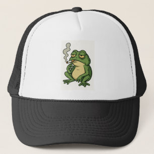Gorra De Camionero Rana Fumadora Relajada 