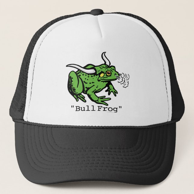Gorra De Camionero Rana mugidora de la rana de Bull por los estudios (Anverso)