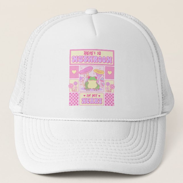 Gorra De Camionero Rana y champiñón - Rana divertida (Anverso)