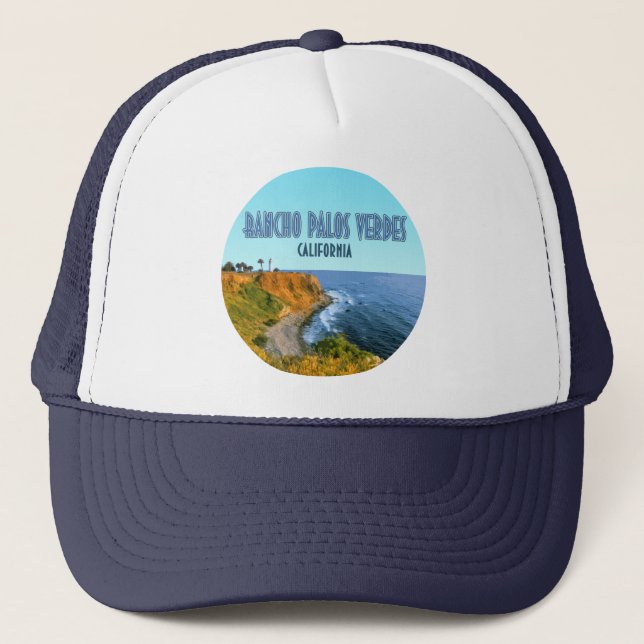 Gorra De Camionero Rancho Palos Verdes California Point Vicente (Anverso)