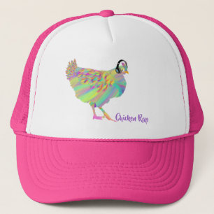 Gorra De Camionero Rap de pollo Gracioso Carne Gratis Vegan Music Art