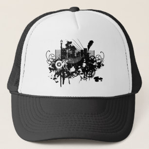 Gorra De Camionero ¡Rascacielos de la ciudad del diseño gráfico!