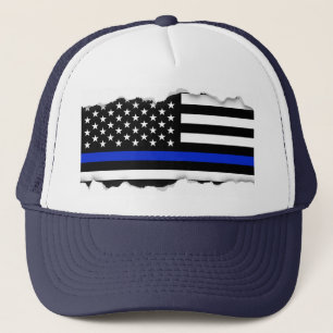 Gorra De Camionero Rasgado hacia fuera mire la bandera americana fina