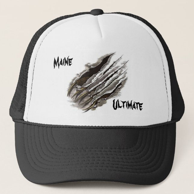 Gorra De Camionero rasguño, Maine, último (Anverso)