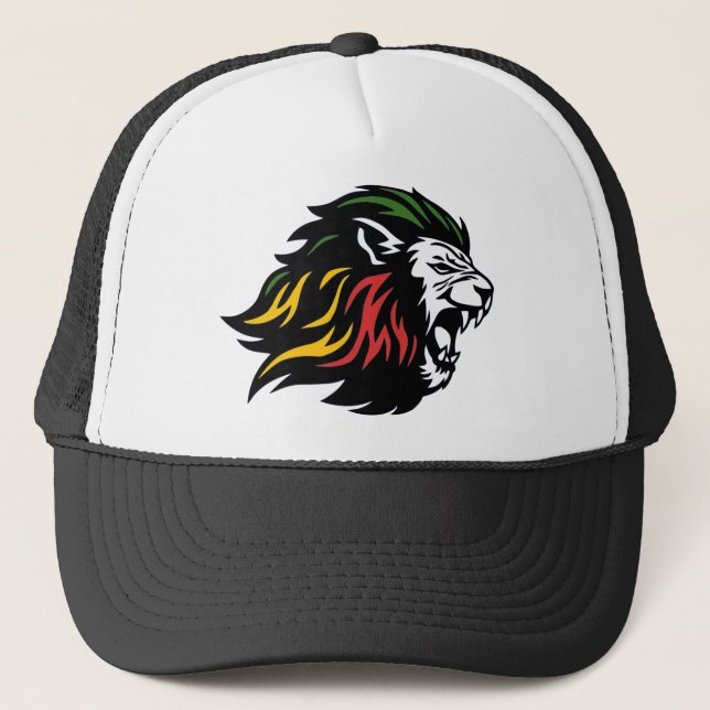 Gorra De Camionero Rasta Lion (Anverso)