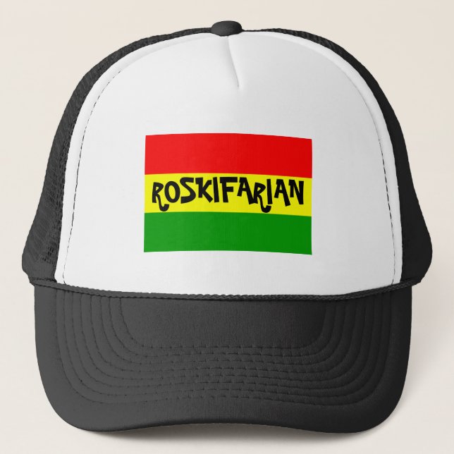 Gorra De Camionero rasta, ROSKIFARIAN (Anverso)
