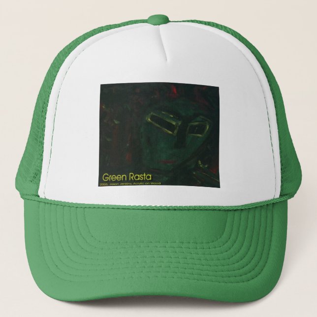 Gorra De Camionero rasta verde (Anverso)