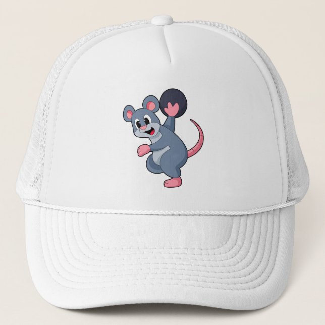 Gorra De Camionero Rat en Bowling con bolas (Anverso)