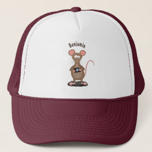 Gorra De Camionero Rata divertida con ilustracion de personalizado de