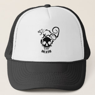 Gorra De Camionero Rata furiosa en un cráneo malvado