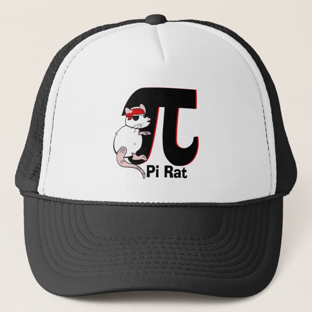 Gorra De Camionero Rata pirata de Pi Day (Anverso)