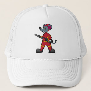 Gorra De Camionero Ratón como bombero con mango