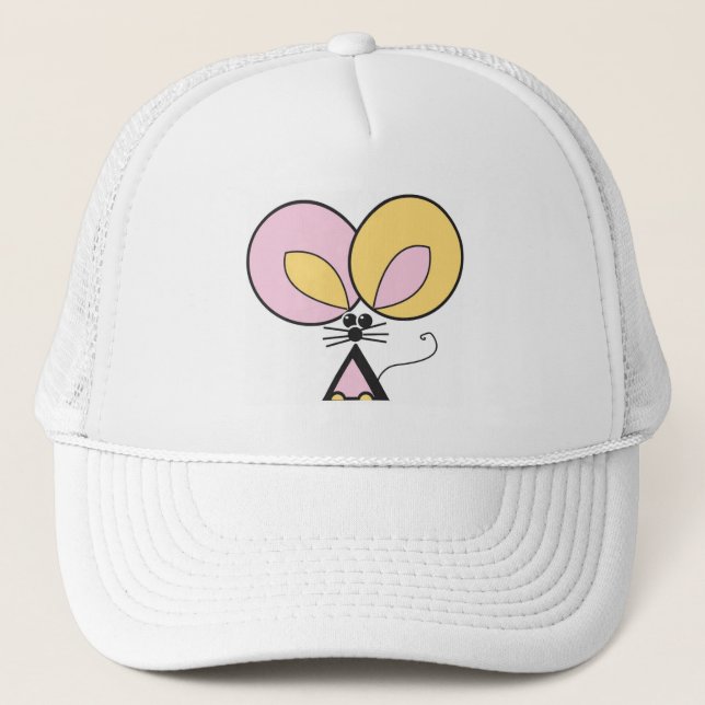 Gorra De Camionero Ratón de bolsillo rosado (Anverso)