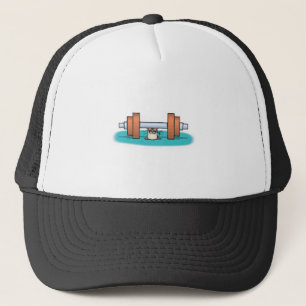 Gorra De Camionero ratón de levantamiento de pesas divertido