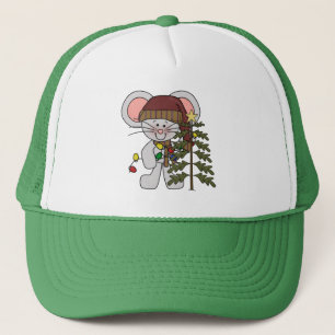 Gorra De Camionero Ratón del navidad que adorna el árbol