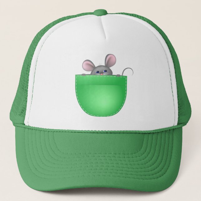 Gorra De Camionero Ratón en bolsillo (Anverso)