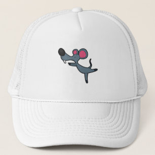 Gorra De Camionero Ratón en ejercicio de Estiramiento de Yoga