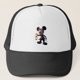 Gorra De Camionero Ratón Mickey sostiene una linterna