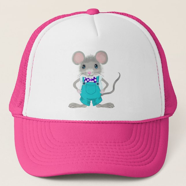 Gorra De Camionero Ratón pequeño y elegante (Anverso)