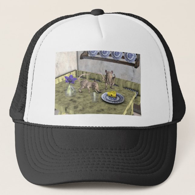 Gorra De Camionero Ratones elefantes dulces (Anverso)