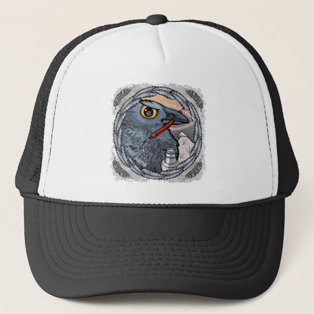 Gorra De Camionero Raven Nevermind nombre personalizado (Anverso)