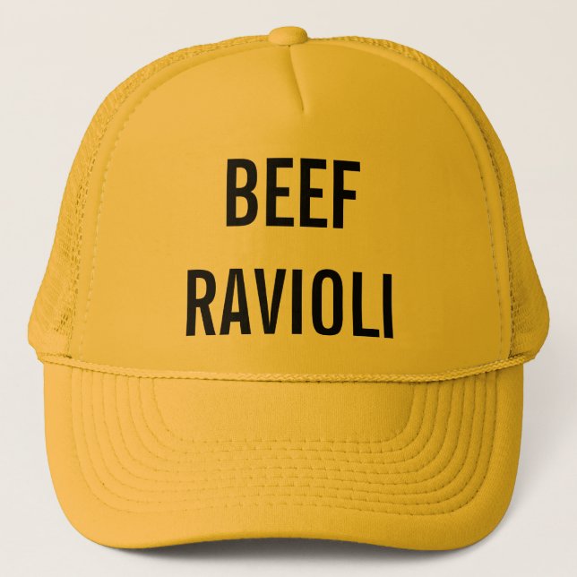 Gorra De Camionero Raviolis de la carne de vaca (Anverso)