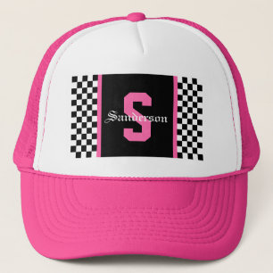 Gorra De Camionero raya de carreras a cuadros
