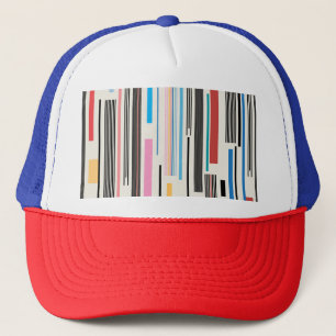 Gorra De Camionero Rayas coloridas: mezcla de patrones gráficos
