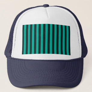 Gorra De Camionero Rayas verticales turquesa de pavo real