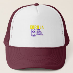 Gorra De Camionero Raza de gatos favorita de Korn Ja