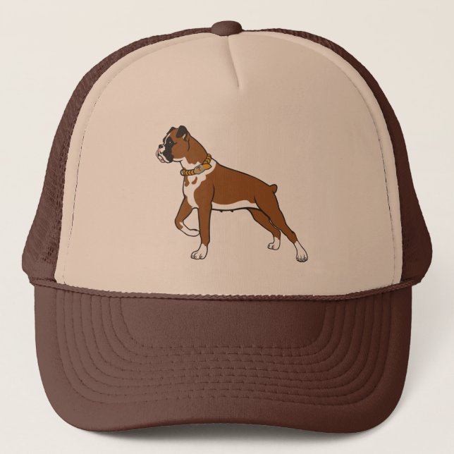 Gorra De Camionero raza de perro boxer (Anverso)