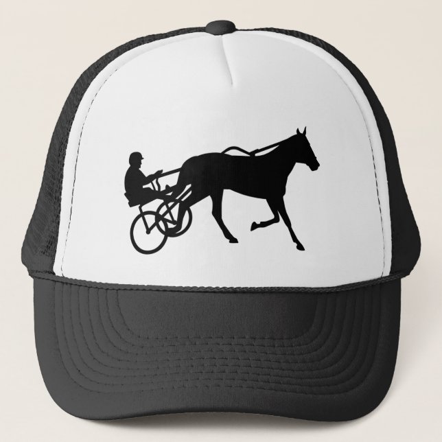 Gorra De Camionero Raza el trotar del arnés (Anverso)