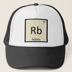 Gorra De Camionero Rb - Conejos Química Tabla Periódica Elemento