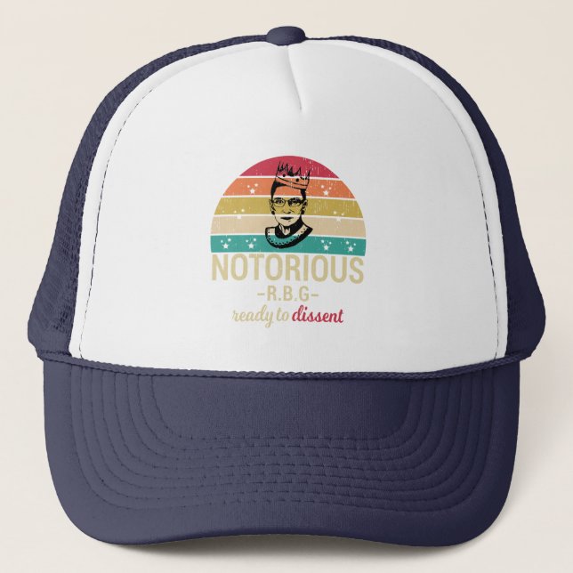 Gorra De Camionero RBG, Ruth Bader Ginsburg, potencia Chica (Anverso)